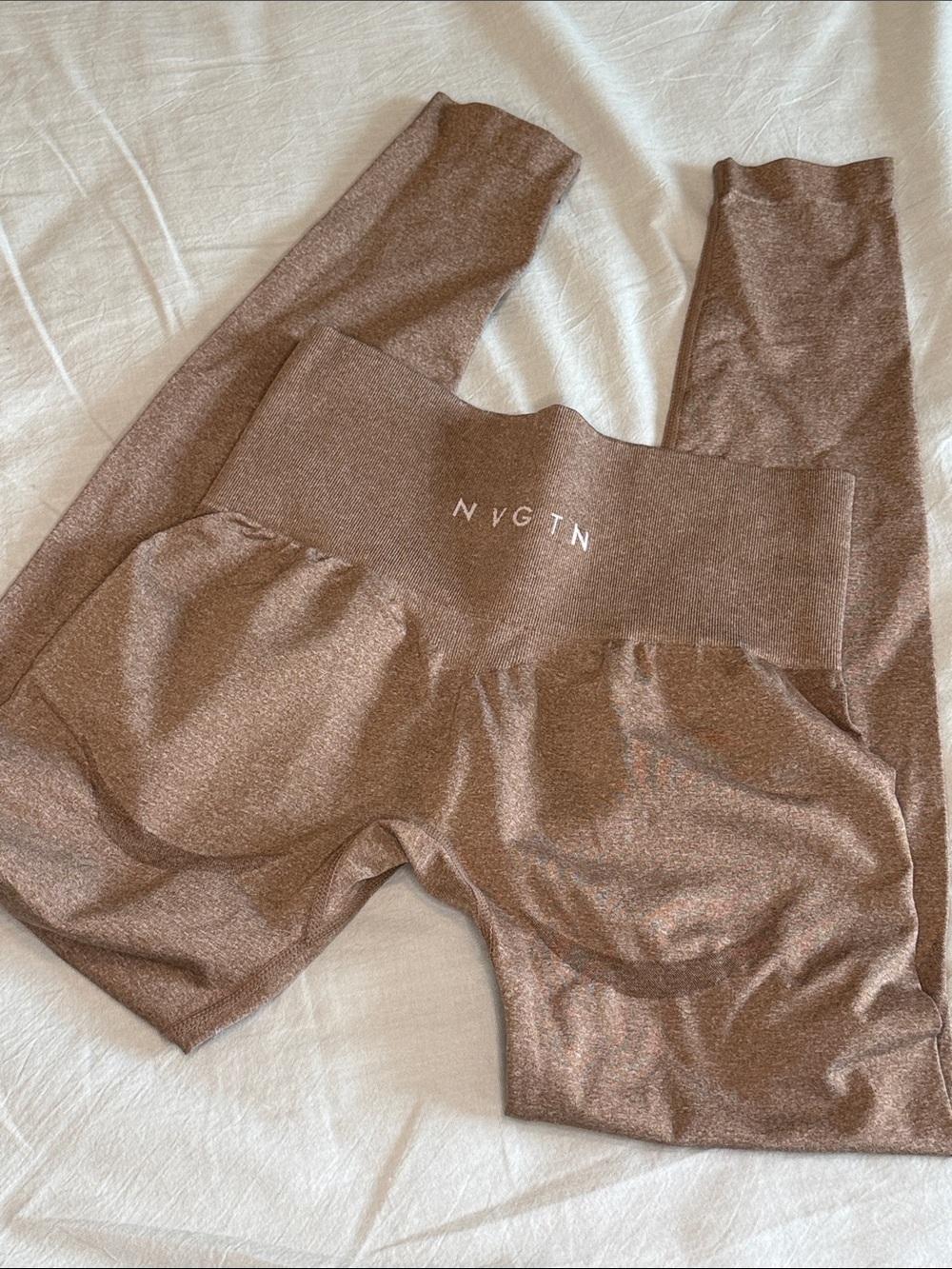 NVGTN Brown High-Waist Seamless Leggings